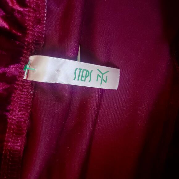 STEPS NY Vintage Crushed Velvet Strapless Bodycon Dress Y2K 90 Small Baddie - Picture 4 of 5